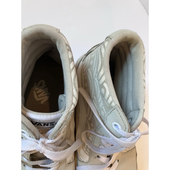 VANS Shoes Women's Size  9.5 Sneaker Skate High Top beige - Picture 5 of 8